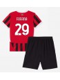 AC Milan Youssouf Fofana #29 Domácí dres pro děti 2024-25 Krátký Rukáv (+ trenýrky)